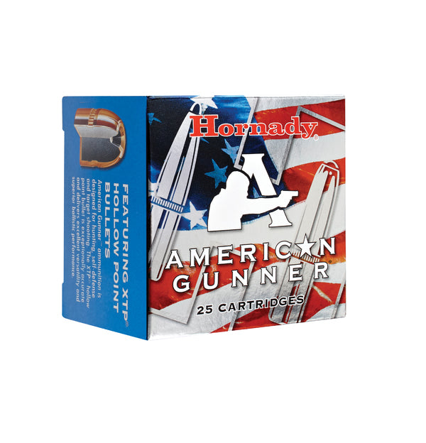 HORNADY AMERICAN GUNNER 9MM LUGER 115GR XTP 25RD