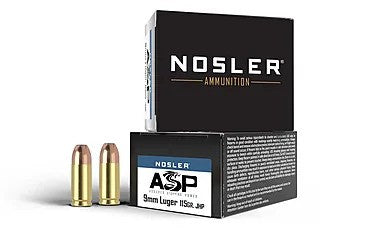 NOSLER ASP 9MM 115GR HG JHP 20RD