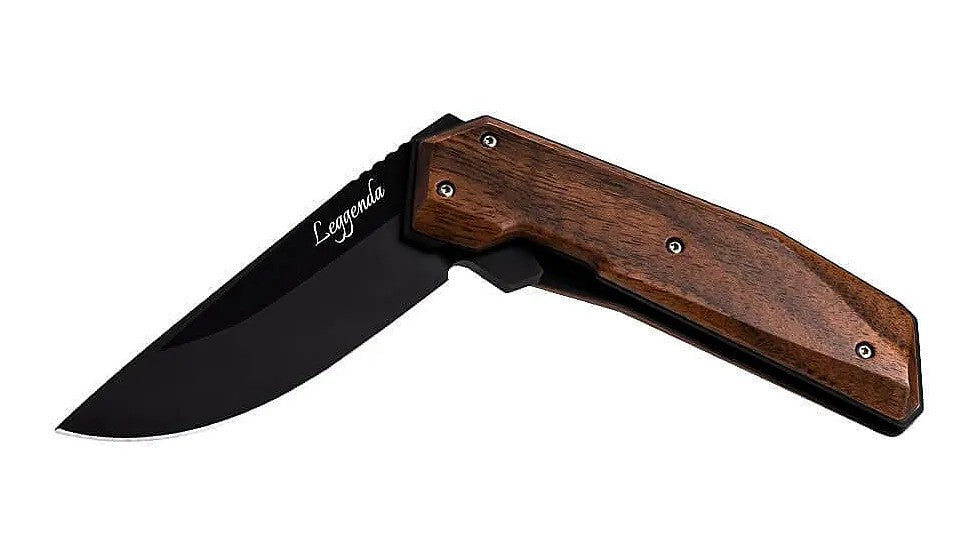 WOOX KNIFE LEGGENDA FOLDER 3.43&quot; WALNUT HANDLE
